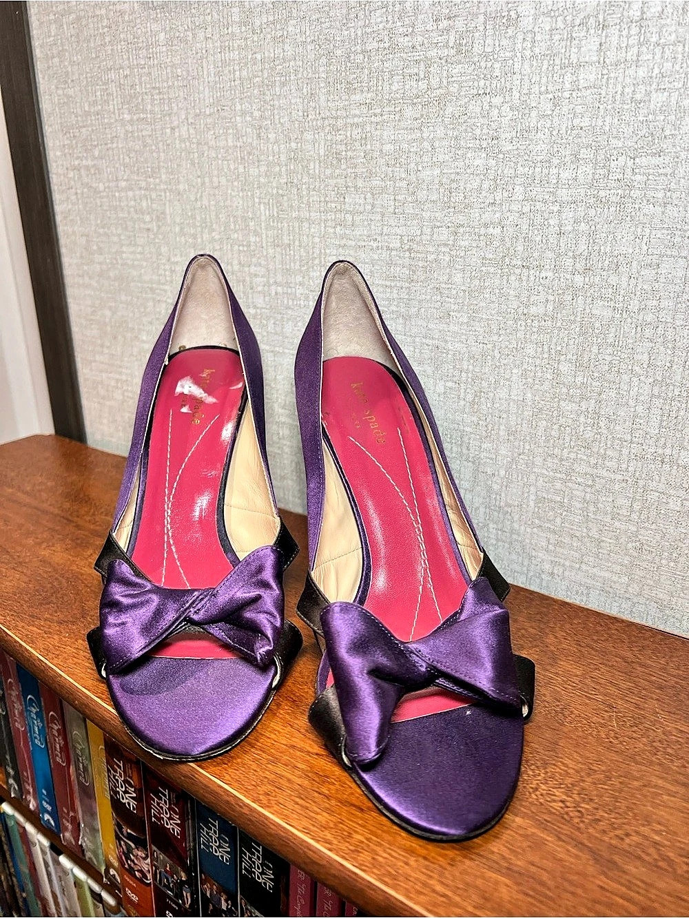 Kate Spade Purple Bow Heels